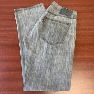 Men's Gray 514 Slim Straight High Rise Mom Jeans